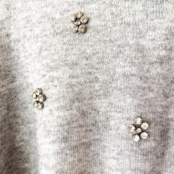 Free Assembly Sweater with Rhinestones in Heather Grey - Picture 7 of 8